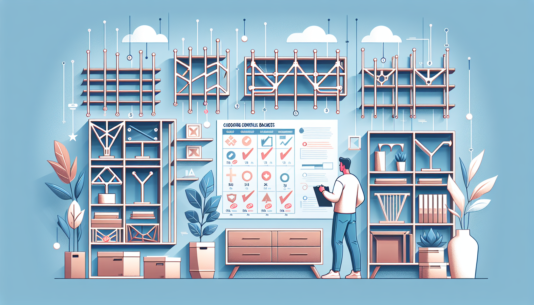 Основные моменты выбора консольных кронштейнов